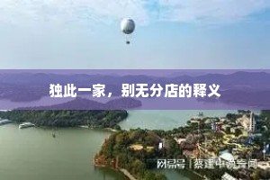 独此一家，别无分店的释义