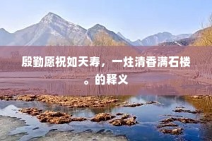殷勤愿祝如天寿，一炷清香满石楼。的释义
