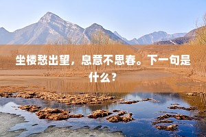 坐楼愁出望，息意不思春。下一句是什么？