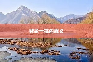 赌彩一掷的释义