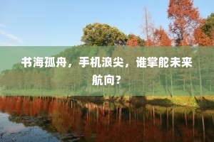 书海孤舟，手机浪尖，谁掌舵未来航向？