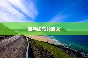 断鹤续凫的释义