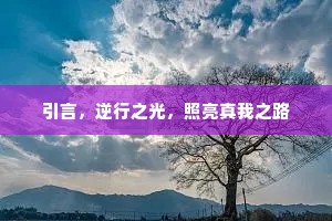 引言，逆行之光，照亮真我之路