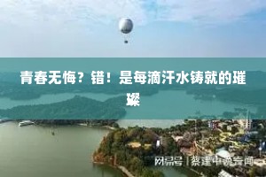 青春无悔？错！是每滴汗水铸就的璀璨