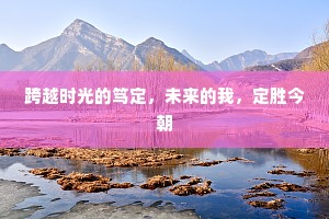 跨越时光的笃定，未来的我，定胜今朝
