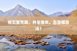 相见罢凭阑，并坐重关。出自哪首诗？