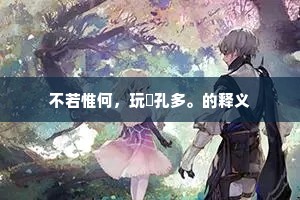 不若惟何，玩愒孔多。的释义
