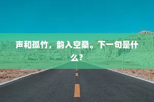 声和孤竹，韵入空桑。下一句是什么？