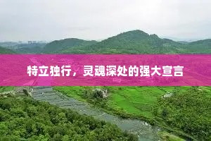 特立独行，灵魂深处的强大宣言