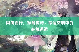 同向而行，擦肩成诗，命运交响中的必然邂逅