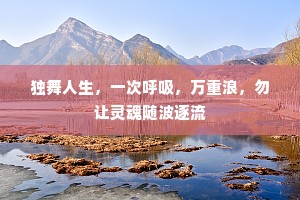独舞人生，一次呼吸，万重浪，勿让灵魂随波逐流