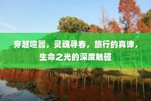 穿越喧嚣，灵魂寻春，旅行的真谛，生命之光的深度触碰