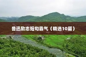 鲁迅励志短句霸气（精选10篇）