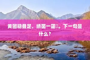 黄团稳叠足，绣茵一蘧篨。下一句是什么？