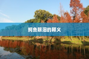 鳄鱼眼泪的释义
