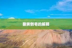 翻黄倒皂的解释