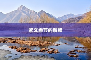 繁文缛节的解释