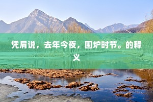 凭肩说，去年今夜，围炉时节。的释义