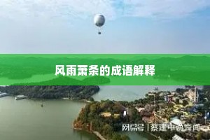 风雨萧条的成语解释