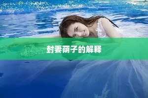 封妻荫子的解释