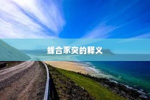 蜂合豕突的释义