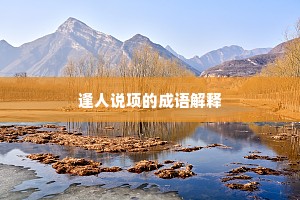 逢人说项的成语解释
