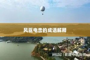 风驱电击的成语解释