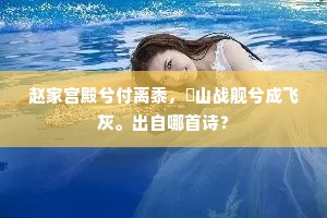 赵家宫殿兮付离黍，厓山战舰兮成飞灰。出自哪首诗？