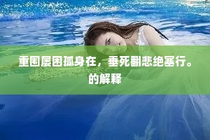 重围屡困孤身在，垂死翻悲绝塞行。的解释