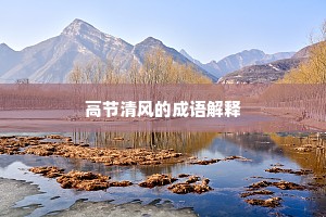 高节清风的成语解释