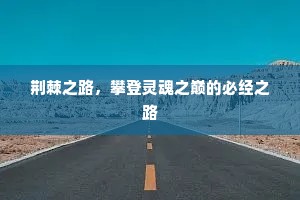 荆棘之路，攀登灵魂之巅的必经之路