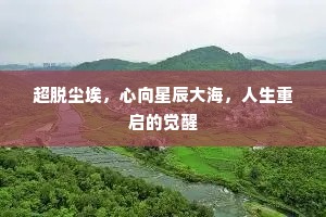 超脱尘埃，心向星辰大海，人生重启的觉醒