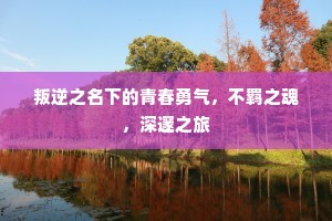 叛逆之名下的青春勇气，不羁之魂，深邃之旅