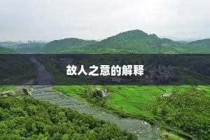 故人之意的解释