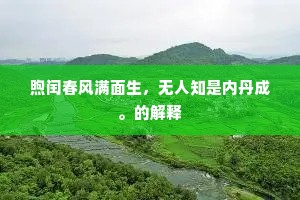 煦闰春风满面生，无人知是内丹成。的解释