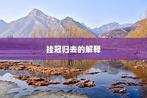 挂冠归去的解释