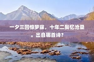 一夕三回惊梦寐，十年二鬓忆沧桑。出自哪首诗？