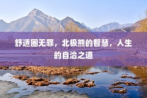 舒适圈无罪，北极熊的智慧，人生的自洽之道