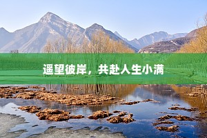 遥望彼岸，共赴人生小满