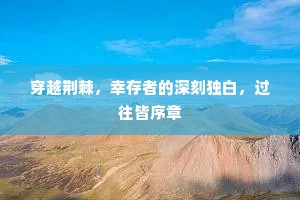 穿越荆棘，幸存者的深刻独白，过往皆序章