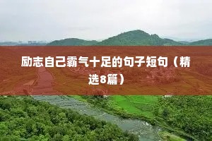 励志自己霸气十足的句子短句（精选8篇）