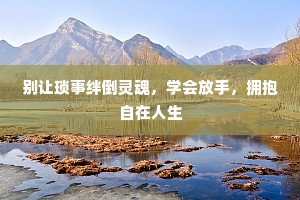 别让琐事绊倒灵魂，学会放手，拥抱自在人生