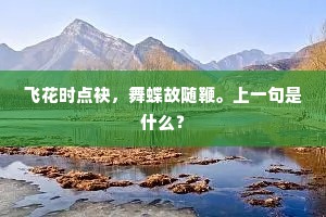 飞花时点袂，舞蝶故随鞭。上一句是什么？