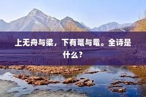 上无舟与梁，下有鼍与鼋。全诗是什么？