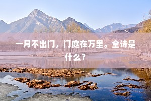 一月不出门，门庭在万里。全诗是什么？