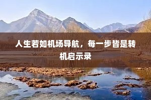 人生若如机场导航，每一步皆是转机启示录