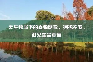 天生懦弱下的喜悦阴影，拥抱不安，洞见生命真谛