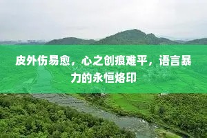 皮外伤易愈，心之创痕难平，语言暴力的永恒烙印