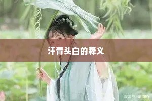 汗青头白的释义