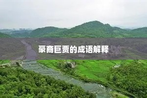 豪商巨贾的成语解释